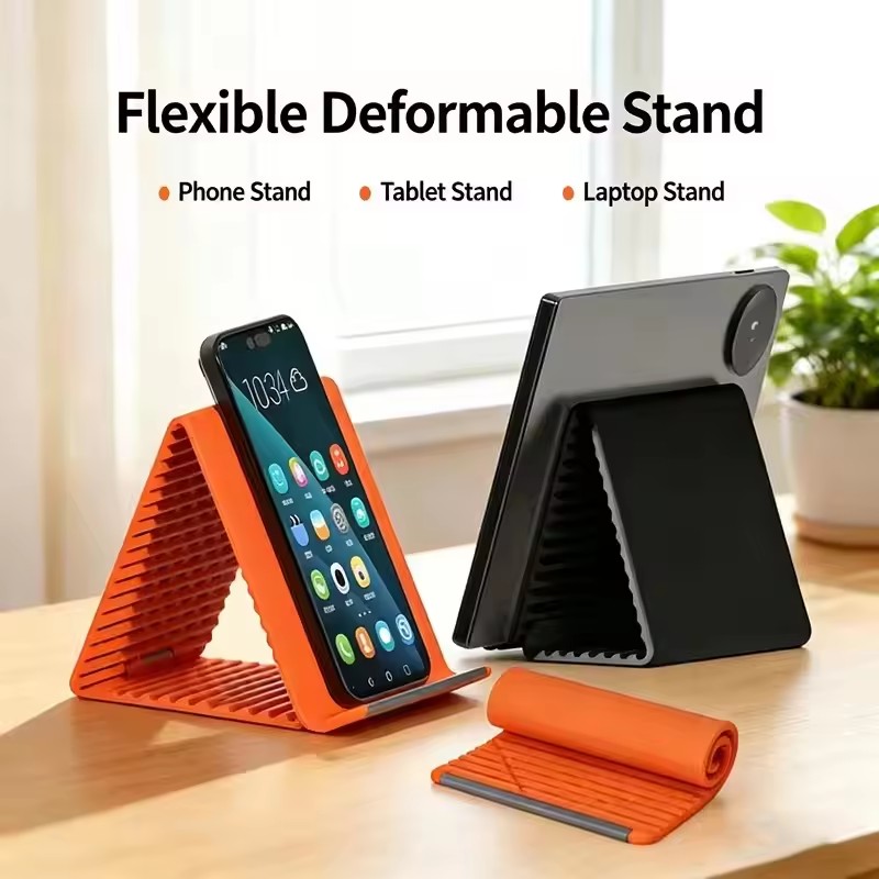 Essential Tablet Accessories - Lazy Portable Phone Stand Silicone Desktop
