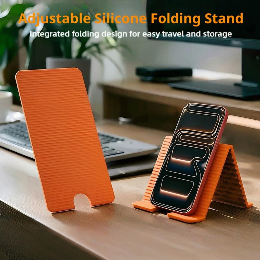 Essential Tablet Accessories - Flexible Foldable Silicone Phone Holder For