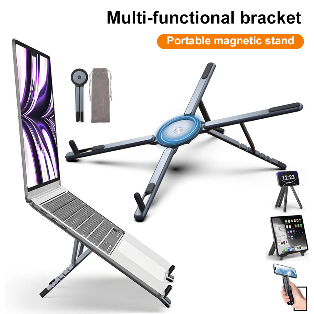 Essential Tablet Accessories - Portable Magnetic Phone Holder & Selfie