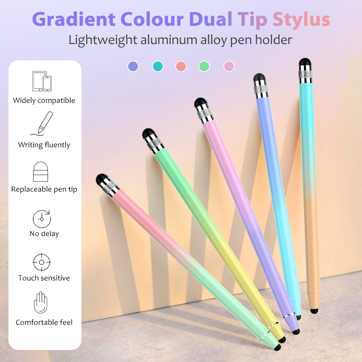 Universal 2 in 1 Stylus Pen fo - Tablet Accessories Kids 评论和价格