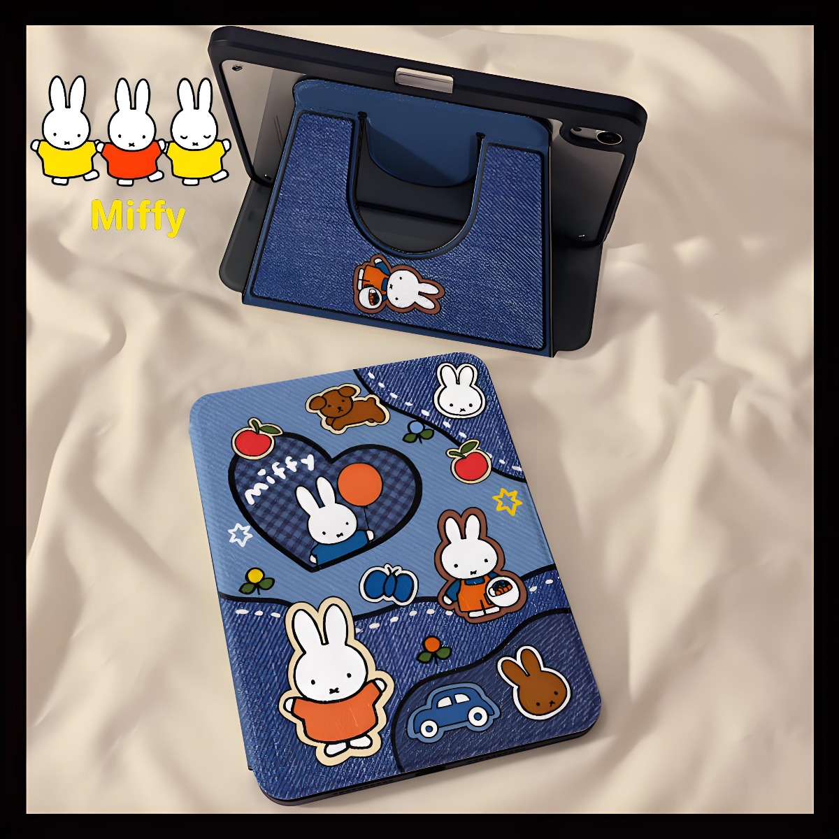 Kawaii Miffy Rabbit Tablet Cas - Tablet Accessories Case 评论和价格