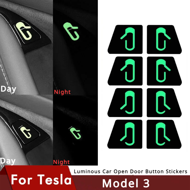 Luminous Car Open Door Button  - Tesla Tablet Accessories 评论和价格