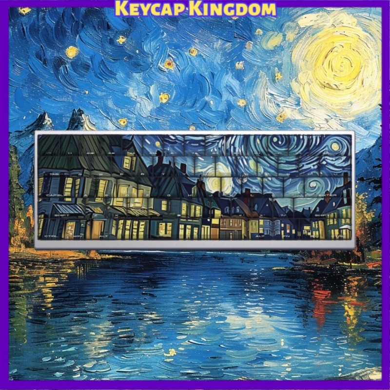 Van Gogh Starry Sky Theme Keyc - Tablet Pc Accessories 评论和价格