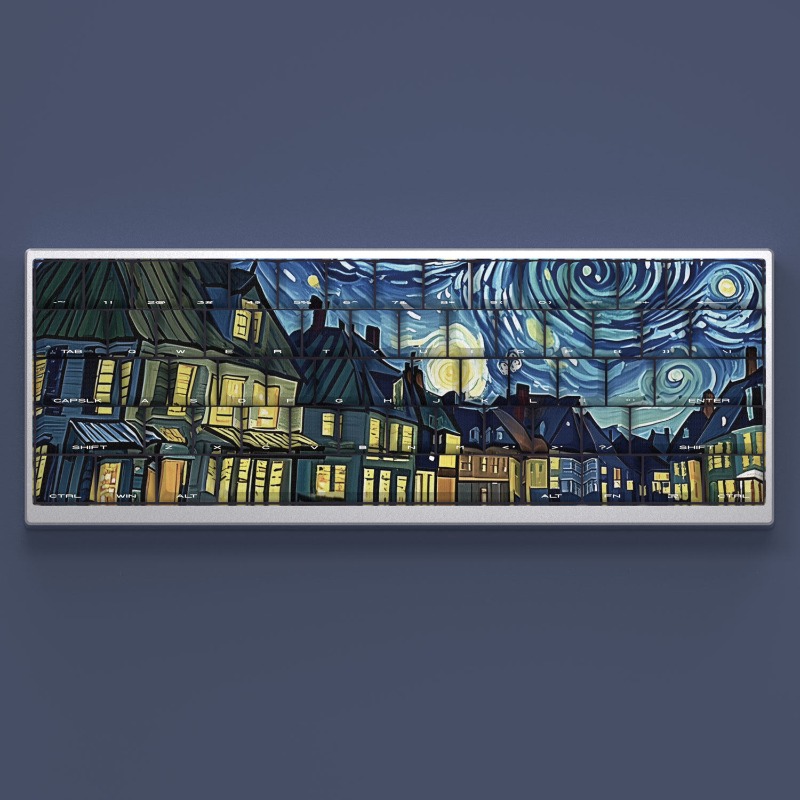 Van Gogh Starry Sky Theme Keyc - Tablet Pc Accessories 评论和价格