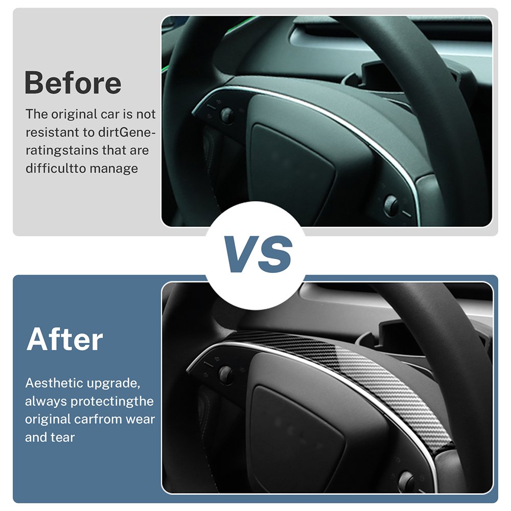 ABS Carbon Fiber Steering Whee - Tesla Tablet Accessories 评论和价格