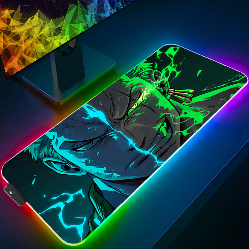 ONE PIECE Zoro Mouse Pad RGB G - Tablet Cute Accessories 评论和价格