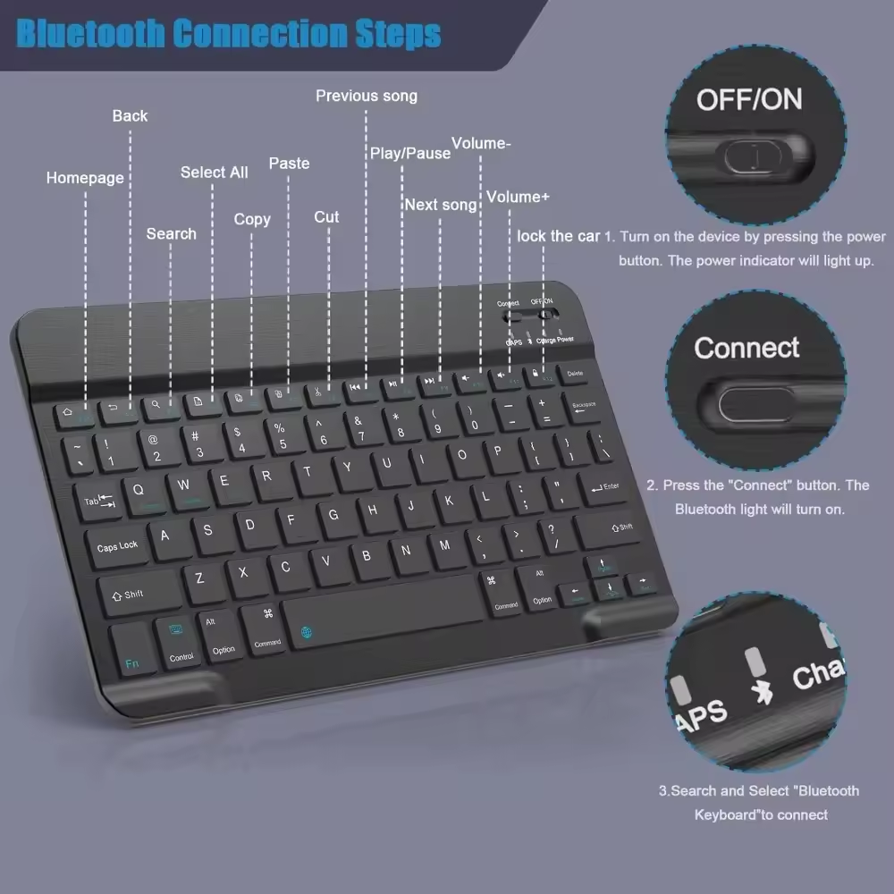 Bluetooth Wireless Keyboard Mo - Tablet Pc Accessories 评论和价格
