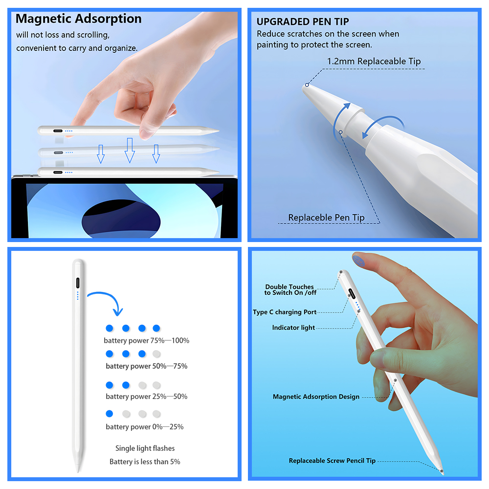 Stylus Pen For 2025 iPad Apple - Tablet Accessories Kids 评论和价格