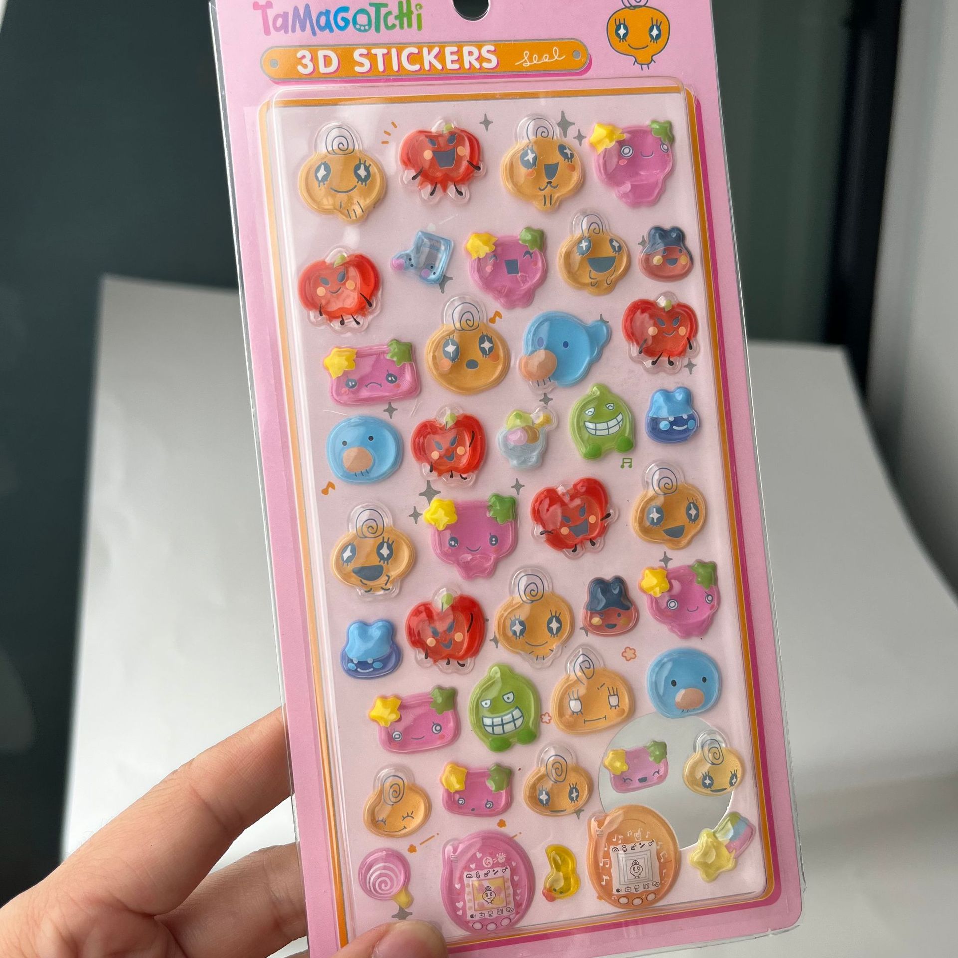 Cute Tamagotchi 3D Puffy Stick - Tablet Cute Accessories 评论和价格