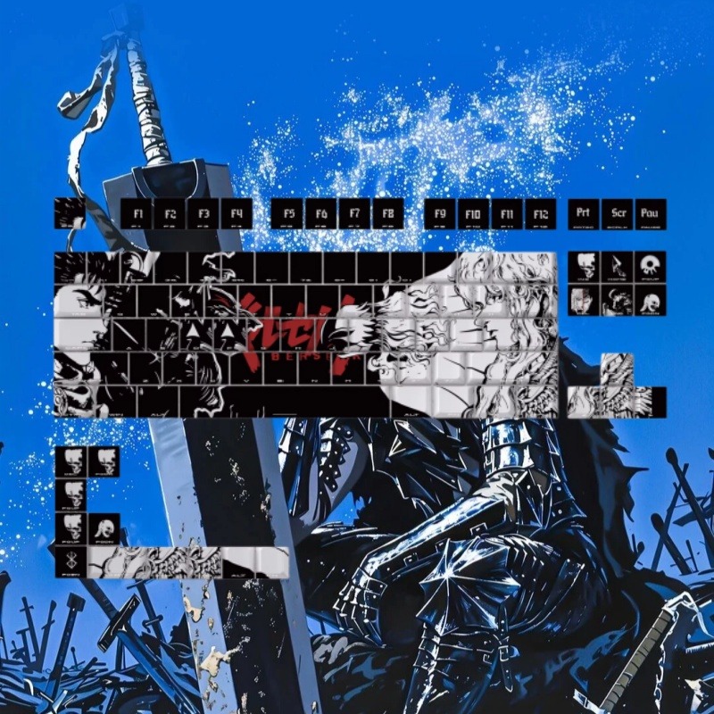 BERSERK Theme Anime Keycap 98  - Tablet Pc Accessories 评论和价格