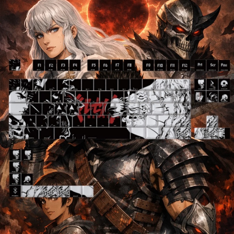 BERSERK Theme Anime Keycap 98  - Tablet Pc Accessories 评论和价格